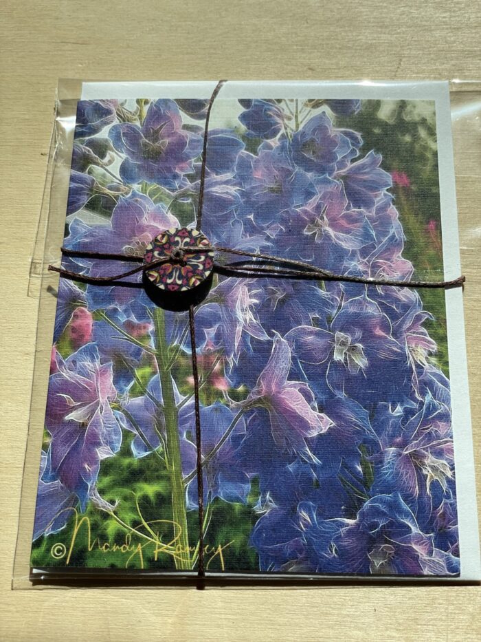 Blank Card~ Delphinium Magic~SOLD OUT