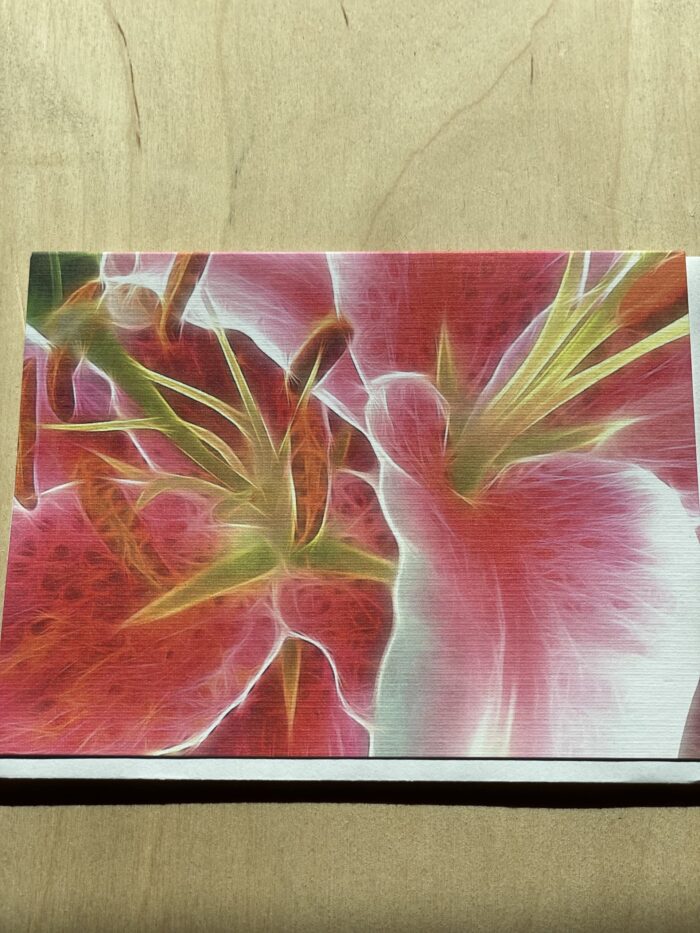 Blank Card~ Magenta Stargazer Lily~SOLD OUT